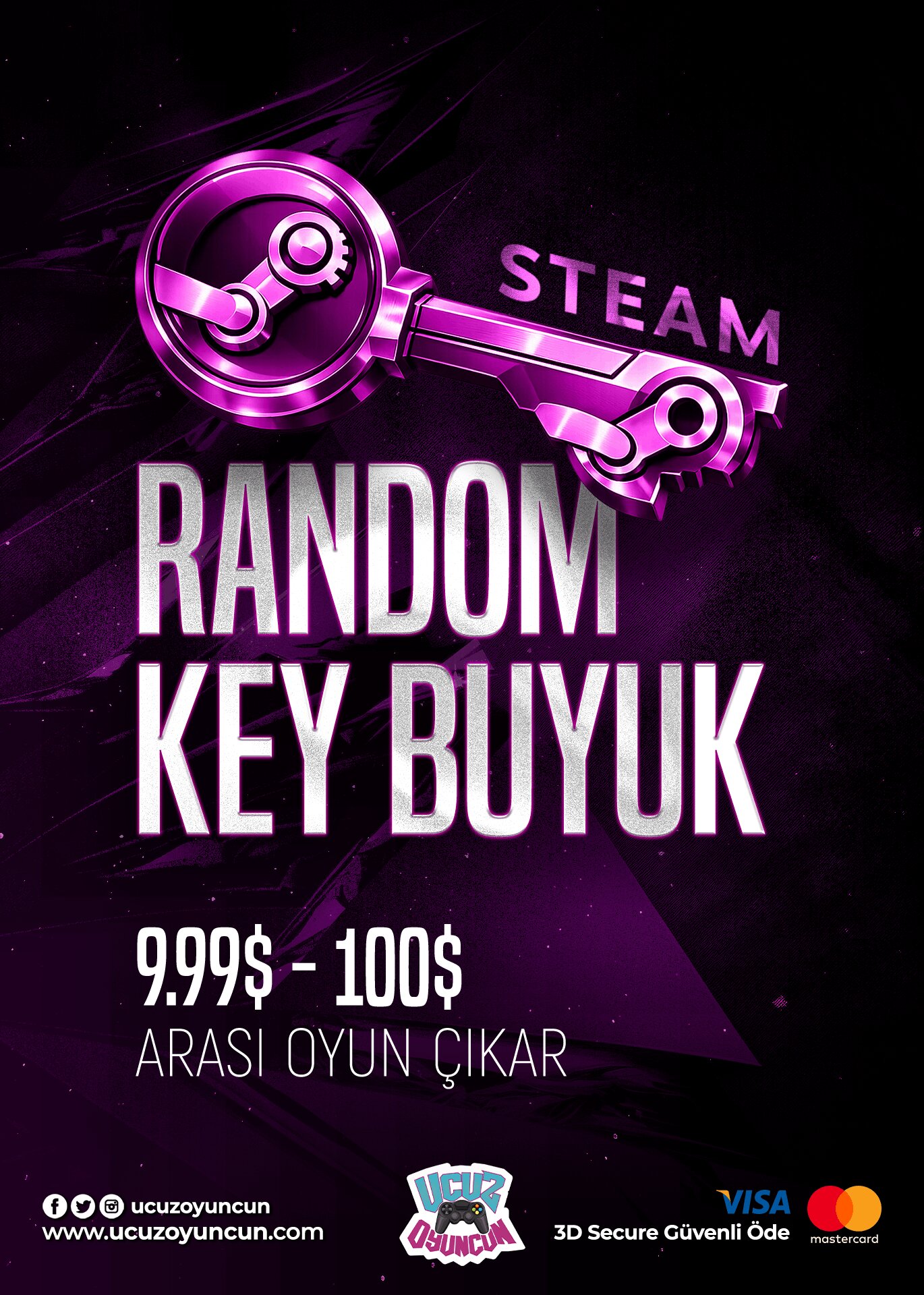 Steam Büyük Boy Random Key