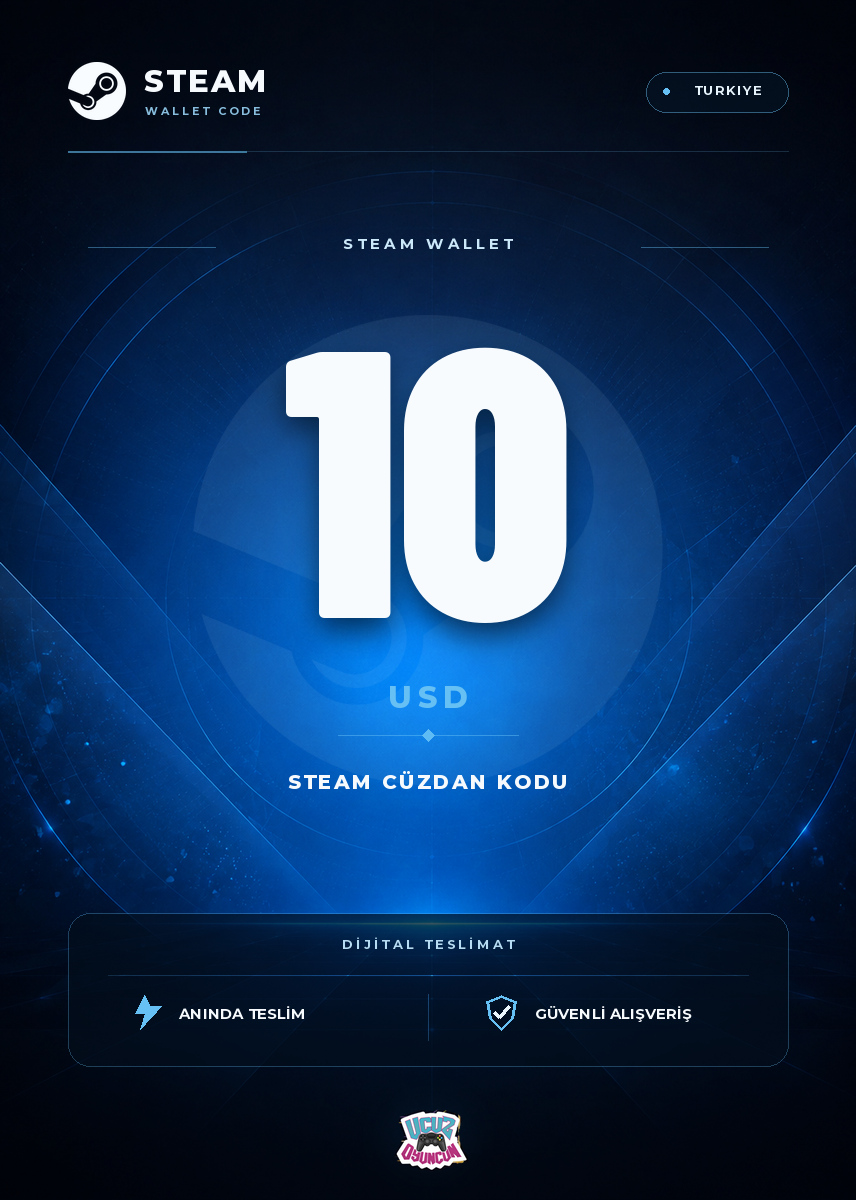 Steam USD — Steam USA 10 USD Kapak Resmi