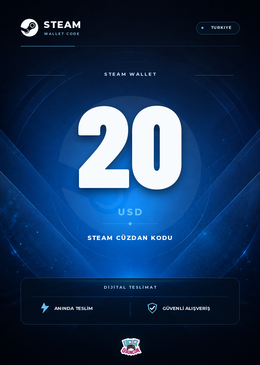 Steam USD — Steam USA 20 USD Kapak Resmi