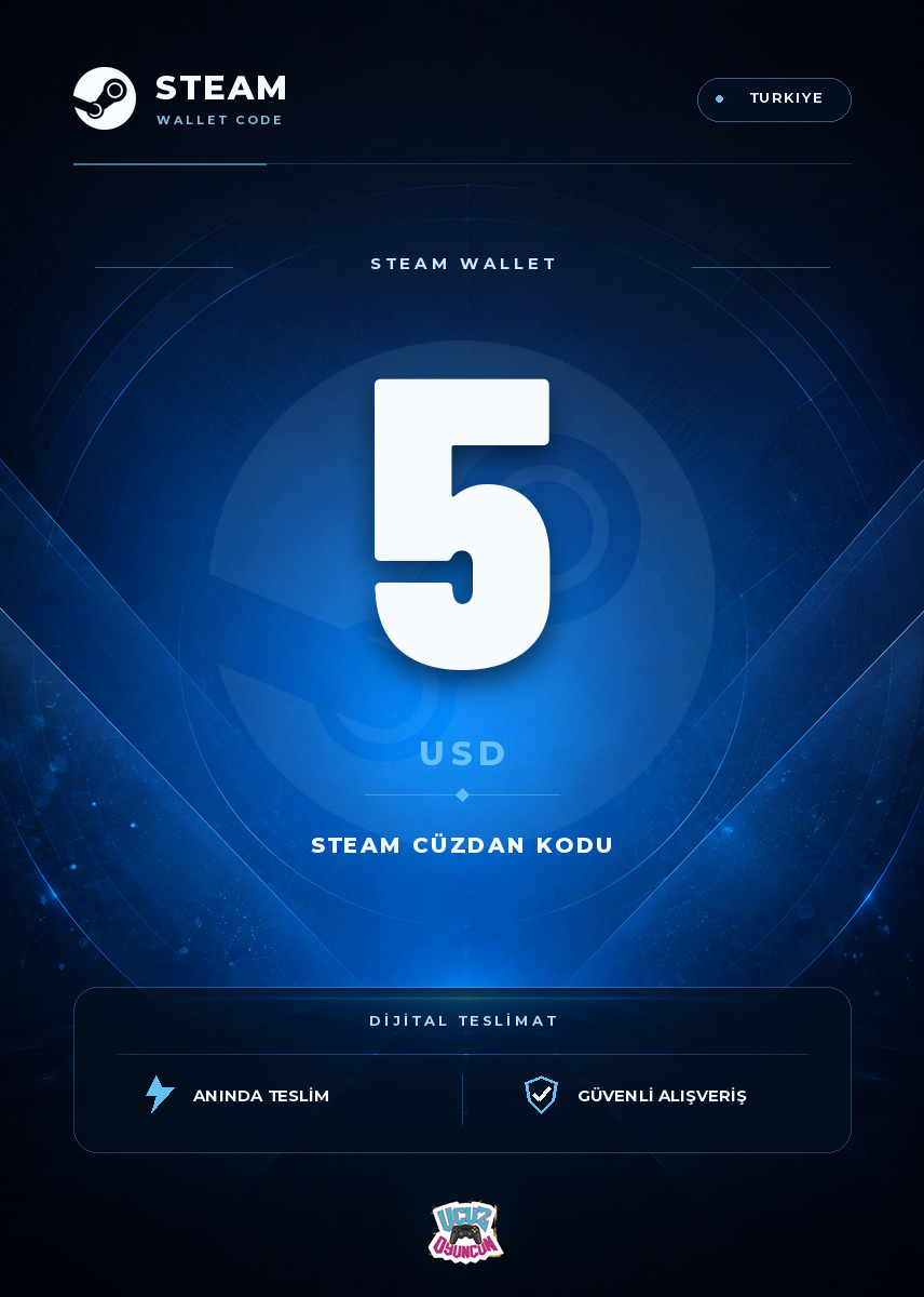 Steam USD — Steam USA 5 USD Kapak Resmi