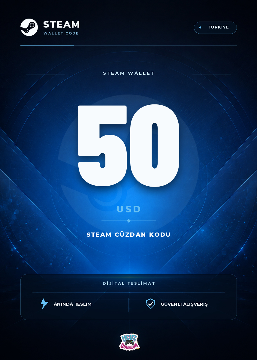 Steam USD — Steam USA 50 USD Kapak Resmi